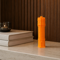 Oranje 3D geprinte Watertoren uit Delden in sfeervol interieur